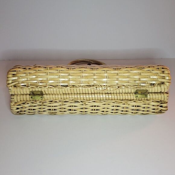 Vintage Rattan Wicker Purse/Tote - Picture 6 of 15